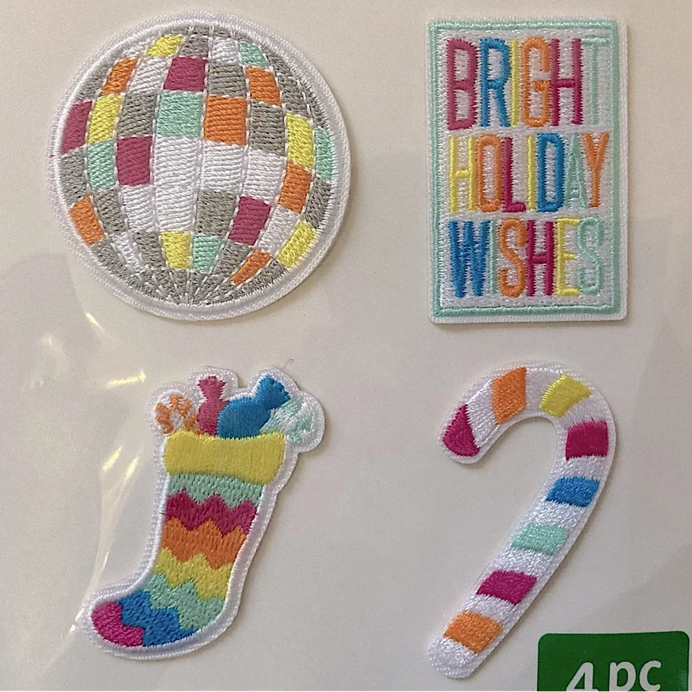 ⭐️ Creatology Multicolored Christmas Embroidery Stickers